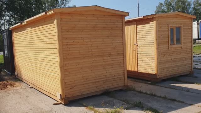 Строительная бытовка из Пестово - купить на заказ деревянную бытовку на дачу в Московской области смотреть онлайн