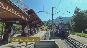 🇨🇭 Швейцария - Поездка на поезде из Монтрё в Роше-де-Нэ