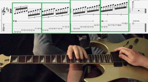 Играем быстрый Metal Lick в Ре мажоре в стиле James Richardson. Разбор.