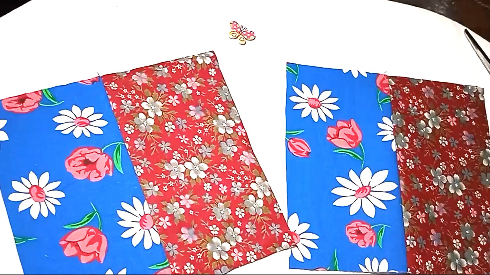 Порадовала дочку чудесной вещичкой. Вырезала прямоугольники из ткани и сшила смотреть онлайн