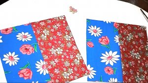 Порадовала дочку чудесной вещичкой. Вырезала прямоугольники из ткани и сшила