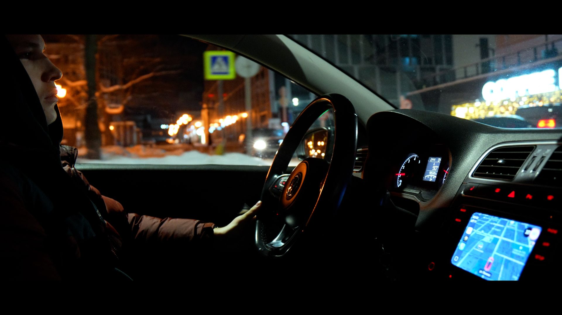 Night streets | VW Polo | 4K смотреть онлайн