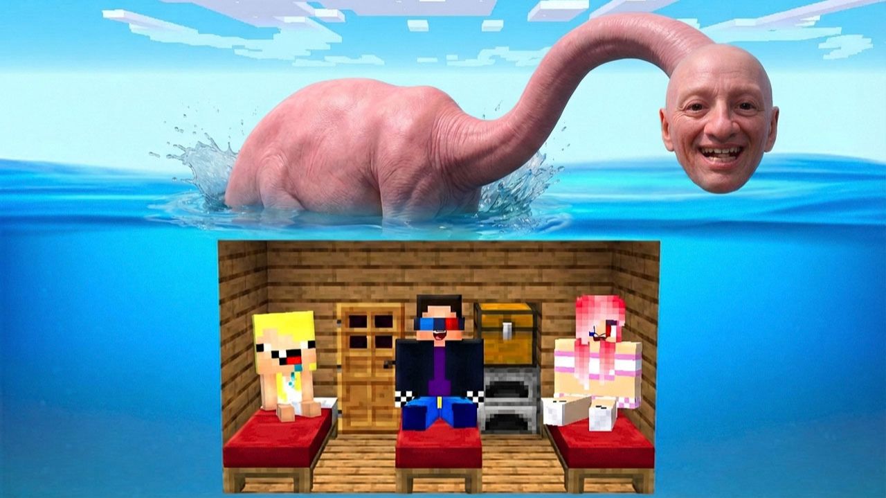 😮ПОСТРОИЛИ БУНКЕР ПОД ВОДОЙ ПРОТИВ ТАЛАССОФОБИИ В МАЙНКРАФТ! ШЕДИ ЛЕСКА И НУБИК MINECRAFT смотреть онлайн