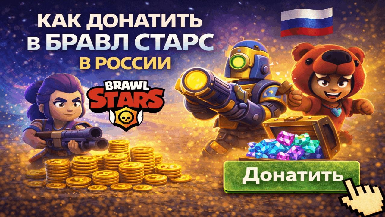 Как донатить в Бравл Старс в России смотреть онлайн