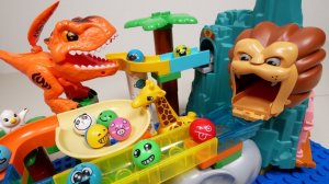 СТРОИМ ГОРКУ ДЛЯ ШАРИКОВ С ЖИВОТНЫМИ КАТАЕМ ШАРИКИ ВИДЕО ДЛЯ ДЕТЕЙ ДЕТСКИЙ КАНАЛ ИГРАЛКИ-ЗАЛИПАЛКИ