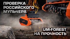 Проверка мульчера UM-Forest на прочность