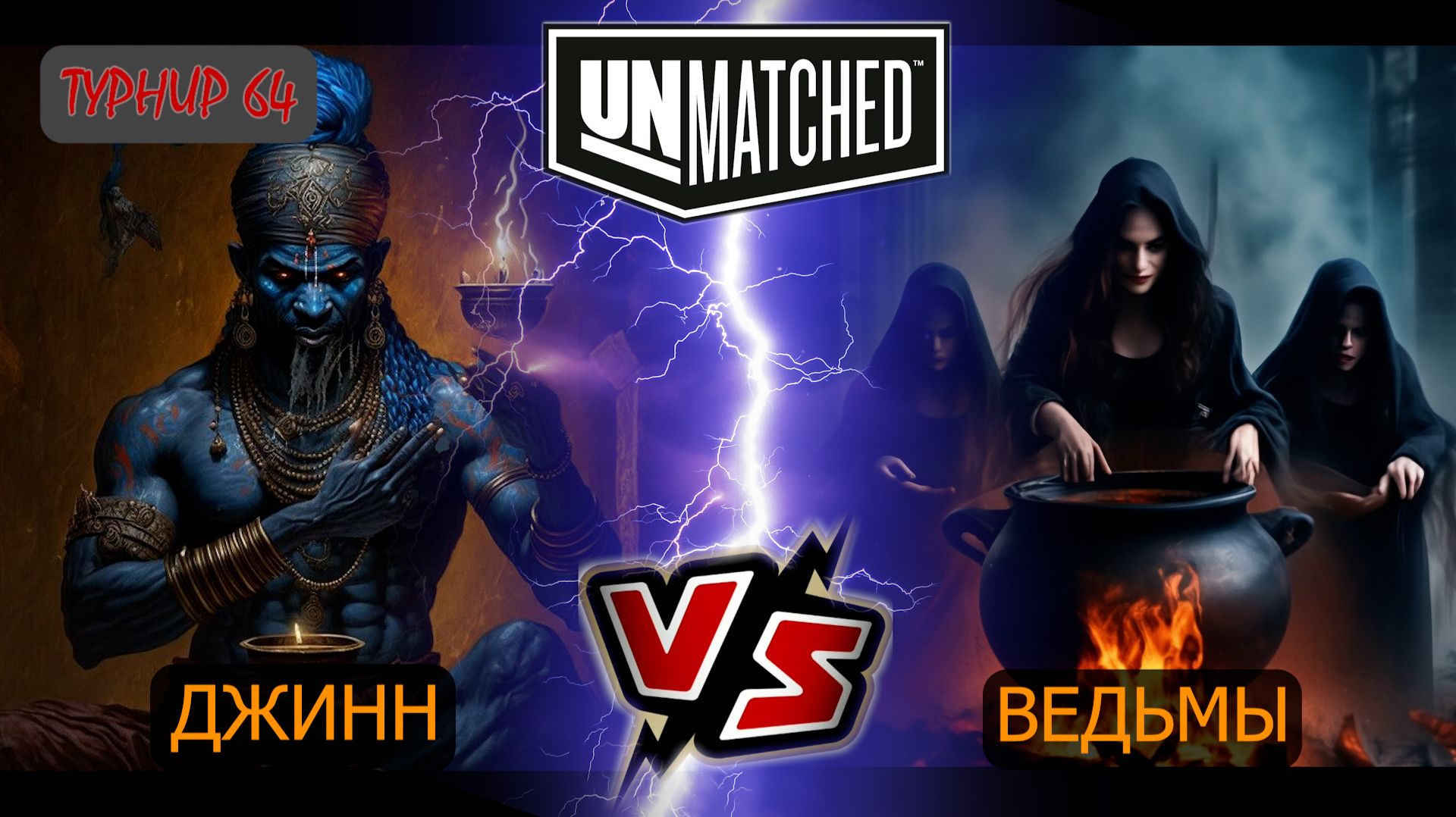 24. UNMATCHED ТУРНИР 64 Ведьмы против Джинна смотреть онлайн