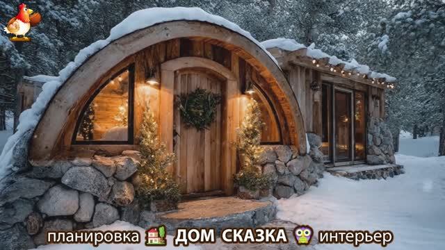 Сказочный дом мечты зимой – 3D идея для вдохновения с планировкой и интерьером 🏡🏚️🏠 вариант (24) смотреть онлайн