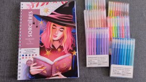 хобби влог#2 Приехали ручки languo😌 новый ашет с ведьмочками🎃