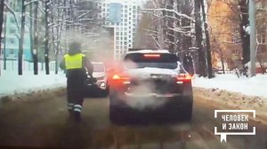 Видео недели: балашихинский лихач; чудесное спасение; гордость страны. Человек и закон. Фрагмент ...