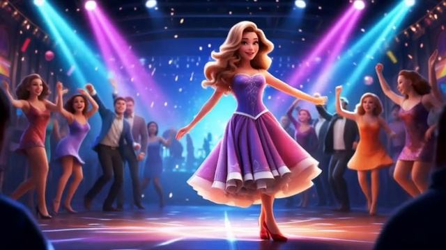 Cartoon and fairy-tale characters dancing a disco. смотреть онлайн