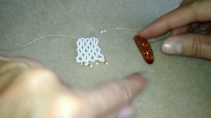 Колье из бисера и бусин