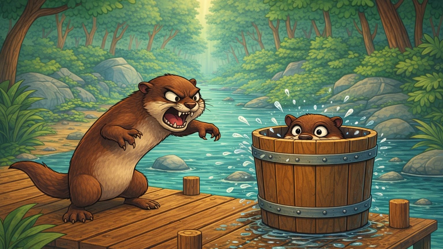 Выдра в ведро от выдры нырнула. (ДЕТСКАЯ СКОРОГОВОРКА) смотреть онлайн