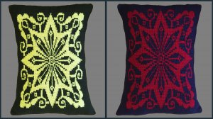 Подушка крючком с узором Звезда. Тунисское вязание. Часть 4.