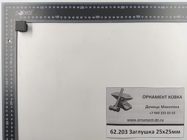 62.203 Заглушка 25*25