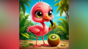 Красивые птички милые едят милые няшки мультик для детей АСМР птички с большими глазками