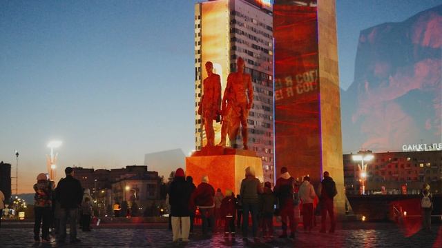 Как мы создали мультимедийную инсталляцию на Площади Победы, Санкт-Петербург | Smartlight