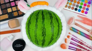 АСМР макияж для Арбуза, Звуки АСМР блестки