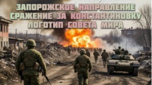 Новости СВО Сегодня-Запорожское направление Сражение за Константиновку Логотип Совета мира