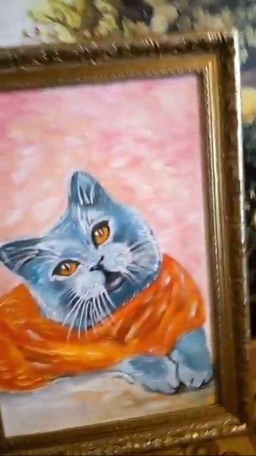 Портрет кота. Картины. Портреты. Животных. Портрет по фото. Заказать портрет. Доставка.Тел на канале смотреть онлайн