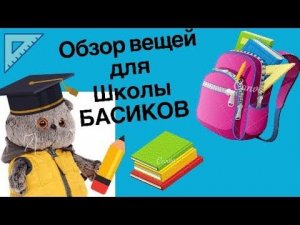 Обзор вещей для ШКОЛЫ БАСИКОВ / Семейка Басиков