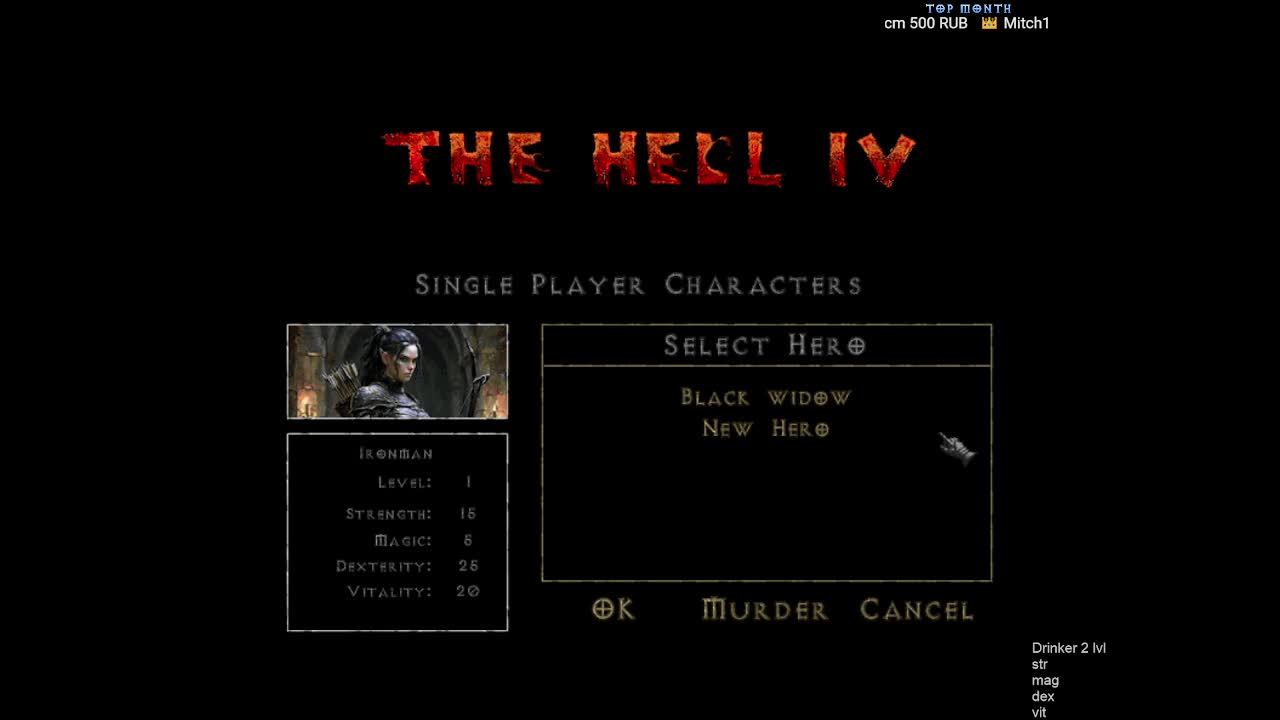 Diablo The Hell 4 | Ironman. Одна жизнь! Снайперша