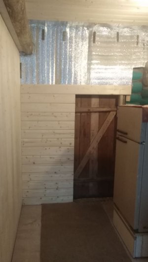Утепление стены с дверным проёмом!