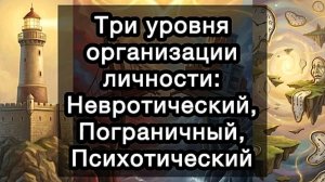 Три уровня организации личности: Невротический, Пограничный, Психотический: доступ к самопринятию