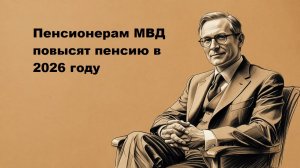 Пенсионерам МВД повысят пенсию в 2026 году