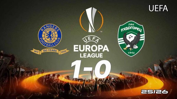Рейнджерс — Лудогорец 1:0. Обзор матча. Лига Европы 25/26