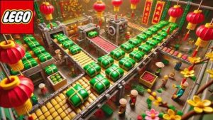 Строительство автоматической фабрики LEGO Banh Chung