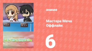 Мастера Меча Оффлайн 6 серия (аниме-сериал, 2012)