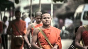Путешествие. Лаос. Луанг Пробанг. монахи     monks of Luang Prabang