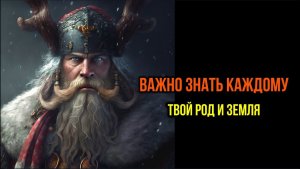 ТВОЙ РОД И ЗЕМЛЯ. ВАЖНО ЗНАТЬ КАЖДОМУ! ГОВОРИТ АБСОЛЮТ