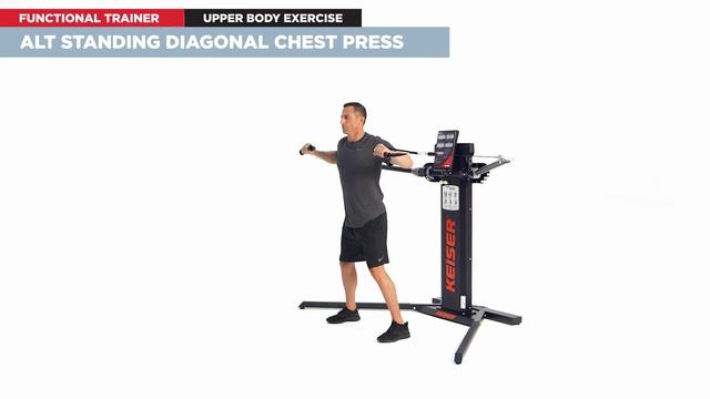 Alt Standing Diagonal Chest Press