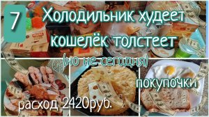 Холодильник худеет, кошелёк толстеет//день 7