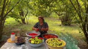 Бабушкин десерт из мушмулы, лаваш в бочке, кебаб Азербайджанская Кухня Деревенская Кухня  Рецепты