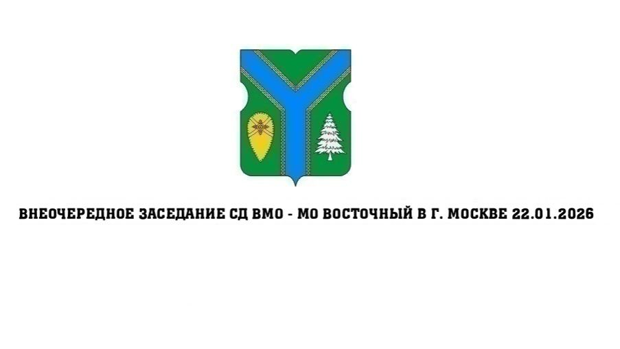 Внеочередное заседание СД ВМО-МО Восточный в г. Москве 22.01.2026
