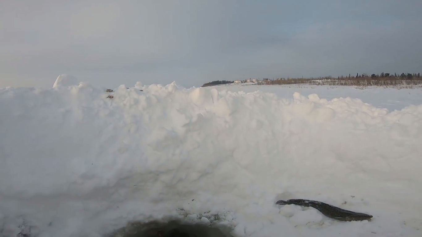 Рыбалка на Енисее. Проверка перемётов после мороза. смотреть онлайн