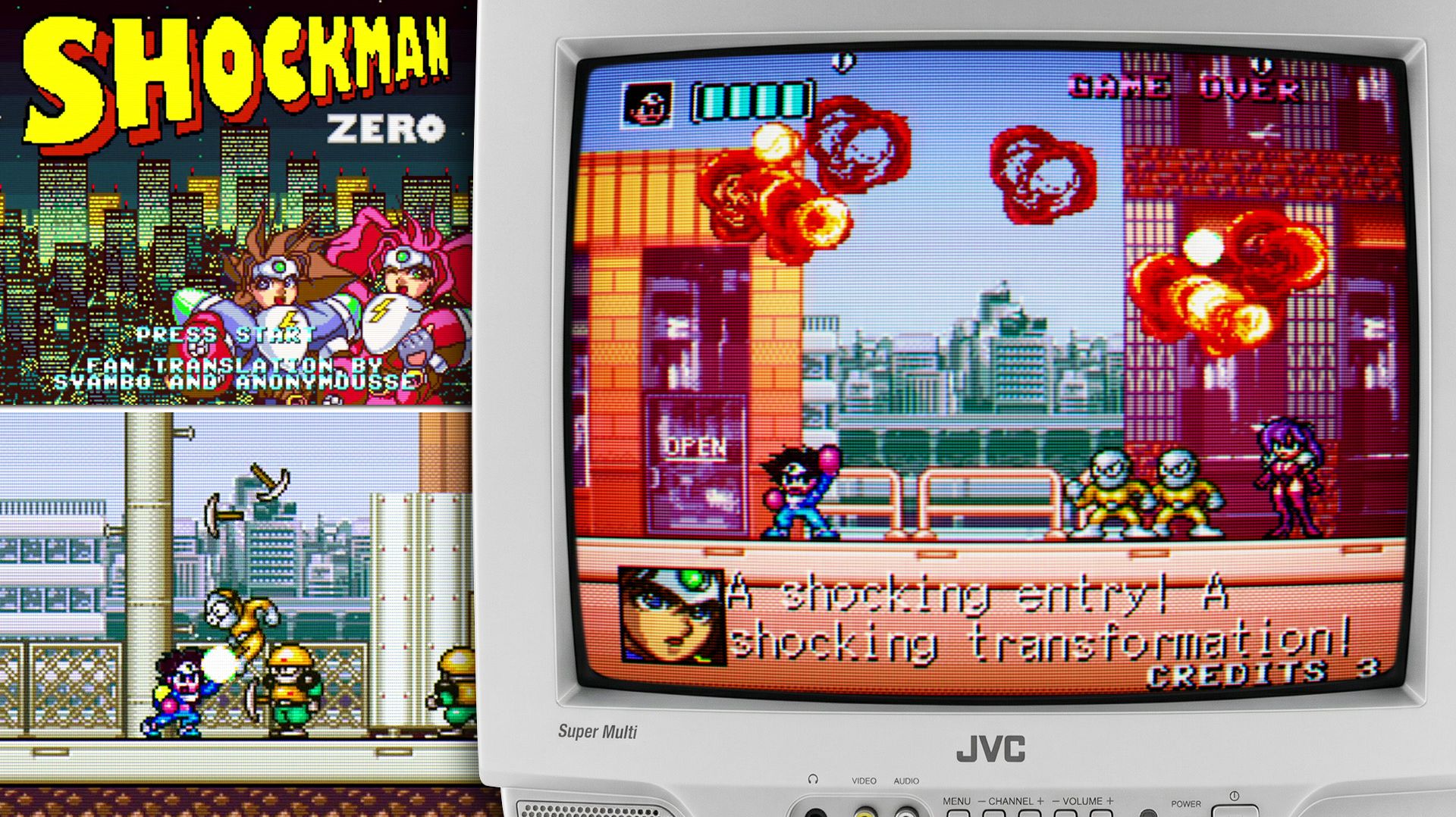 Cyber Citizen Shockman Zero (Super Nintendo) - Прохождение за Raita