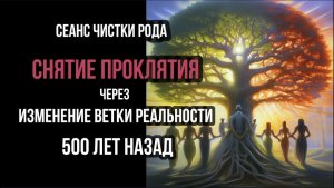 СЕАНС ЧИСТКИ РОДА.  СНЯТИЕ ПРОКЛЯТИЕ. ИЗМЕНЕНИЕ ВЕТКИ РЕАЛЬНОСТИ 500 ЛЕТ НАЗАД