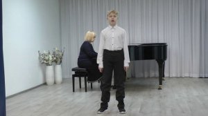 Попов Максим. ДШИ №46, г. Кемерово. Музыка В. Шаинского, слова М. Львовского "Солдат молоденький"