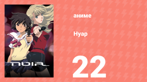 Нуар 22 серия «Конец пути» (аниме-сериал, 2001)