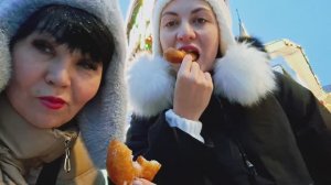 Самые вкусные пончики 🍩  под бой курантов на Красной площади 🤩