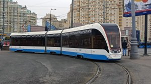 Поездка на трамвае 71-931М Витязь МОСКВА по маршруту №39 (м.Чистые пруды - м.Университет) 19.03.2025