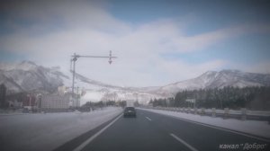 Поездка по японскому шоссе 4 км от Такасаки до Ниигаты через Канэцу.