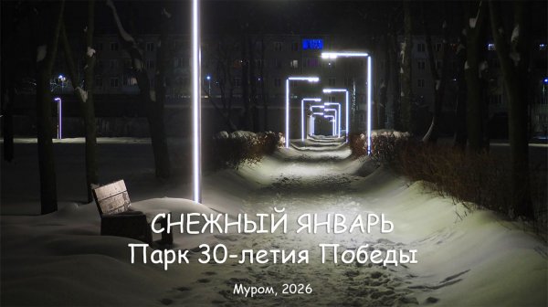 СНЕЖНЫЙ ЯНВАРЬ - Переулки любви, Парк 30-летия Победы, Муром, 2026