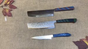 Кухонные ножи из нержавеющего дамаска