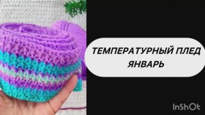 Температурный плед. Январь