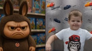 Славик изображает разных персонажей